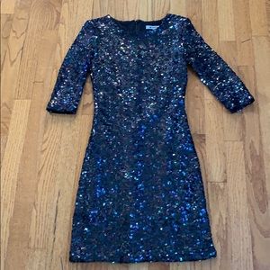 Sequin Little Black Dress